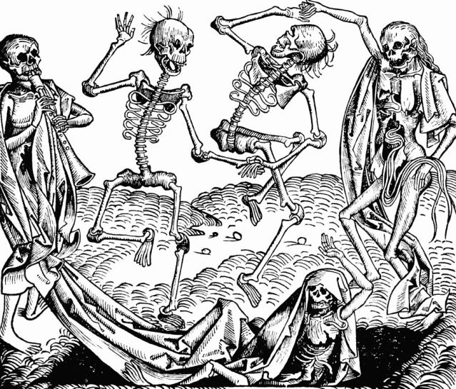 The Dance of Death (1493) by Michael Wolgemut, from the Nuremberg Chronicle of Hartmann Schedel